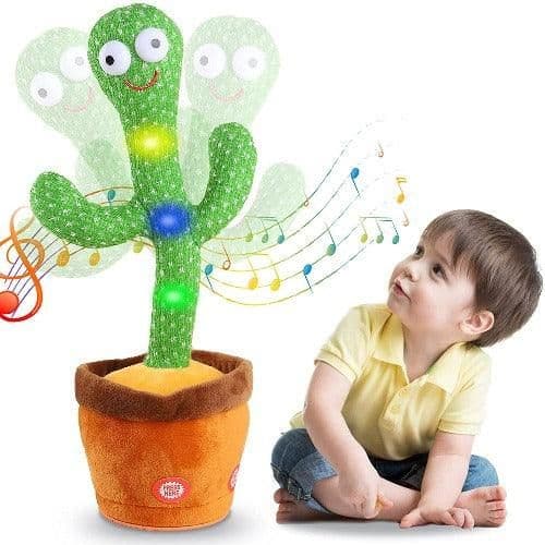Cactus Bailarin Musical y Repetidor De Voz Recargable - [PROMOCIÓN DISPONIBLE SOLO HOY]
