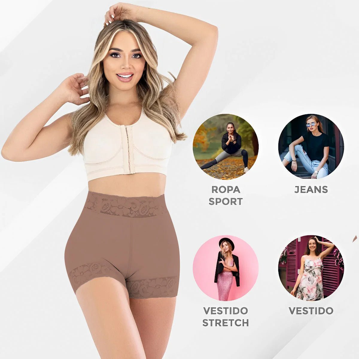 🔥 Panty con Faja – Control total, comodidad y efecto levanta cola